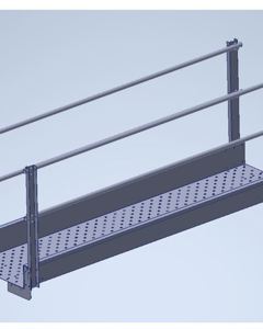 Catwalk B:700mm 1.0m galv. f/transport system  M&M